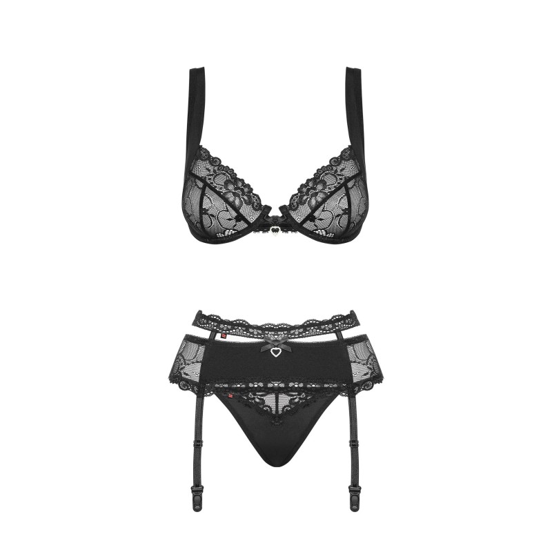 Heartina Ensemble 3 pcs - Noir Obsessive