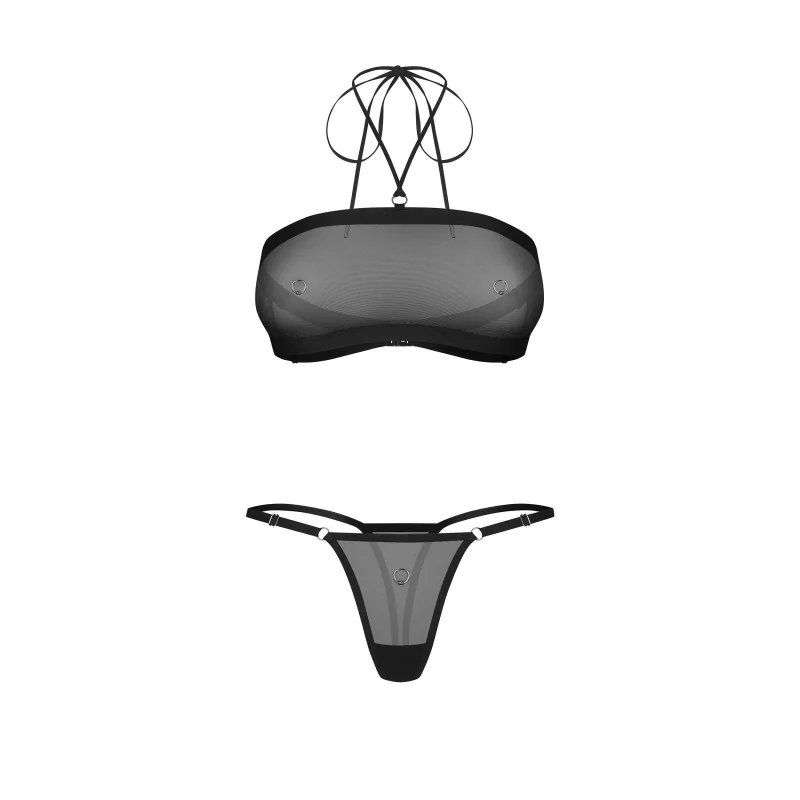 Orinelle Ensemble Lingerie 2 Pièces Noir | Fauxseins.fr