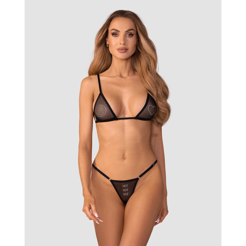 Wet Me ensemble 2 pièces - Noir Obsessive