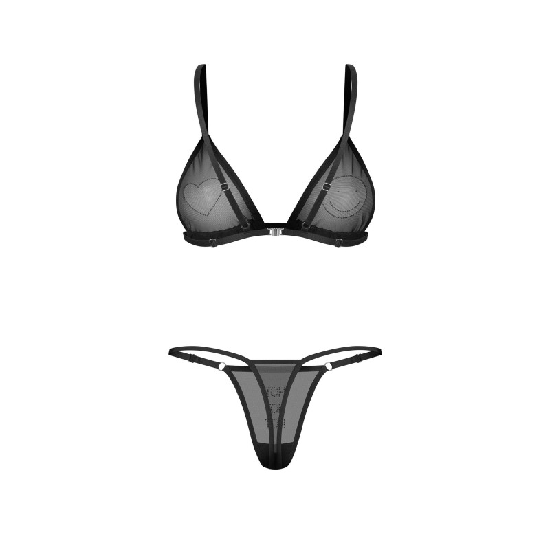 Wet Me ensemble 2 pièces - Noir Obsessive