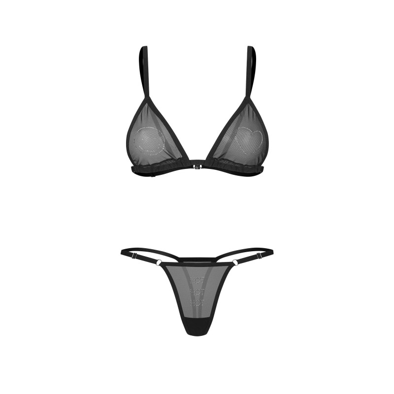 Wet Me ensemble 2 pièces - Noir Obsessive
