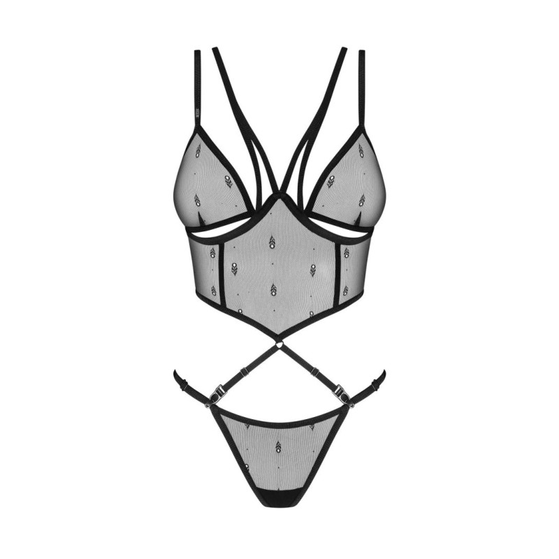 Anniverse special top et string - Noir Obsessive