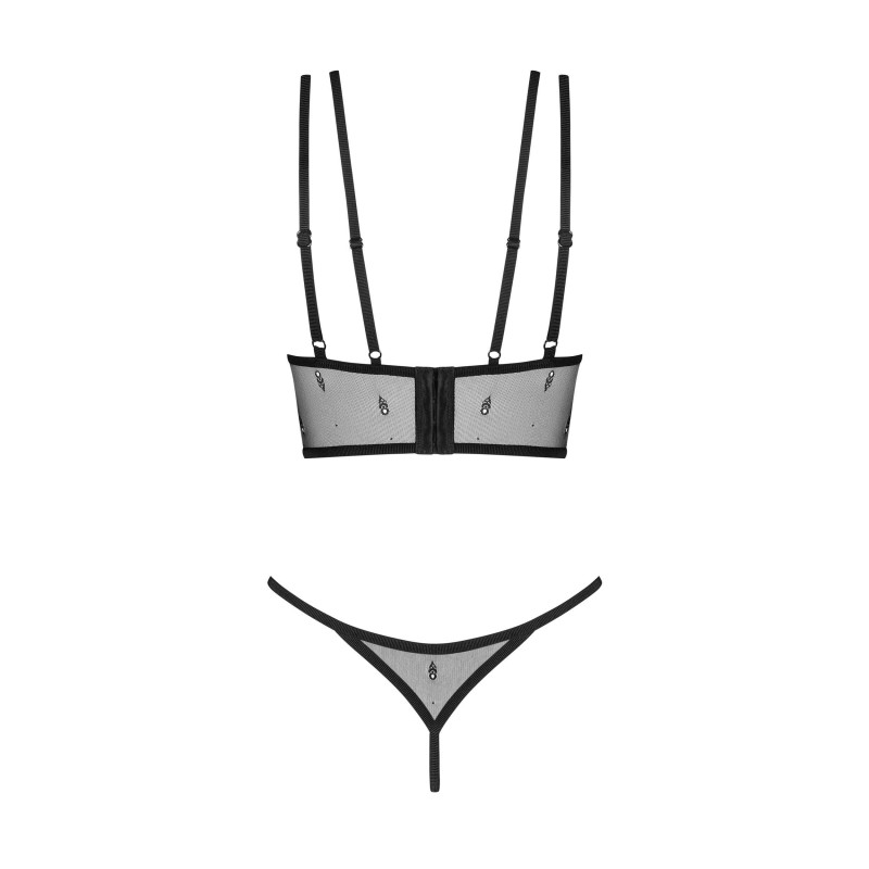 Anniverse special top et string - Noir Obsessive