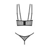 Anniverse special top et string - Noir Obsessive