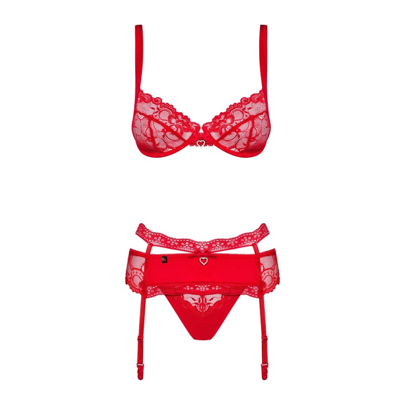 Heartina Ensemble 3 pcs - Rouge Obsessive