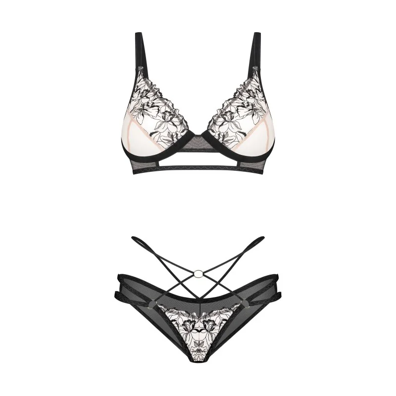 Ensemble lingerie Vila Blanes 2 pièces Noir | Fauxseins.fr