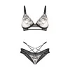 Ensemble lingerie Vila Blanes 2 pièces Noir | Fauxseins.fr