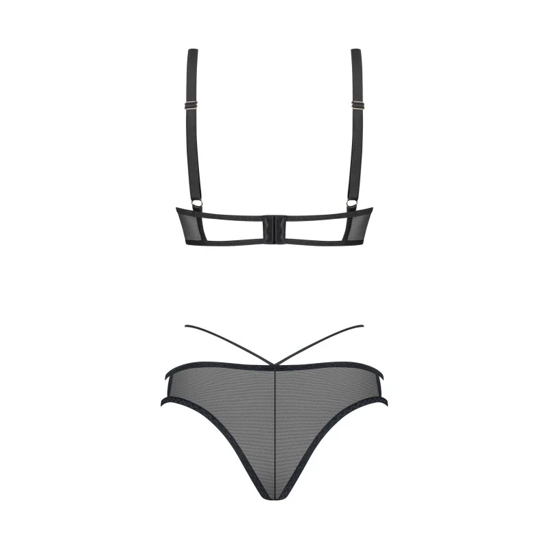 Ensemble lingerie Vila Blanes 2 pièces Noir | Fauxseins.fr