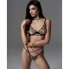 Ensemble lingerie Vila Blanes 2 pièces Noir | Fauxseins.fr