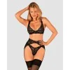 Donna Dream Ensemble Lingerie 3 Pièces Noir | Fauxseins.fr