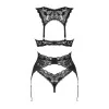 Donna Dream Ensemble Lingerie 3 Pièces Noir | Fauxseins.fr