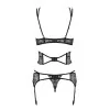 Frivolla Ensemble Lingerie 4 pcs Noir | Fauxseins.fr