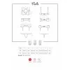 Frivolla Ensemble Lingerie 4 pcs Noir | Fauxseins.fr