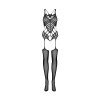 G139 Bodystocking - Noir Obsessive