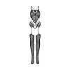 G139 Bodystocking Noir – Féminité & Élégance | Fauxseins.fr
