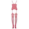 F214 Bodystocking Rouge - Féminisation | Fauxseins.fr