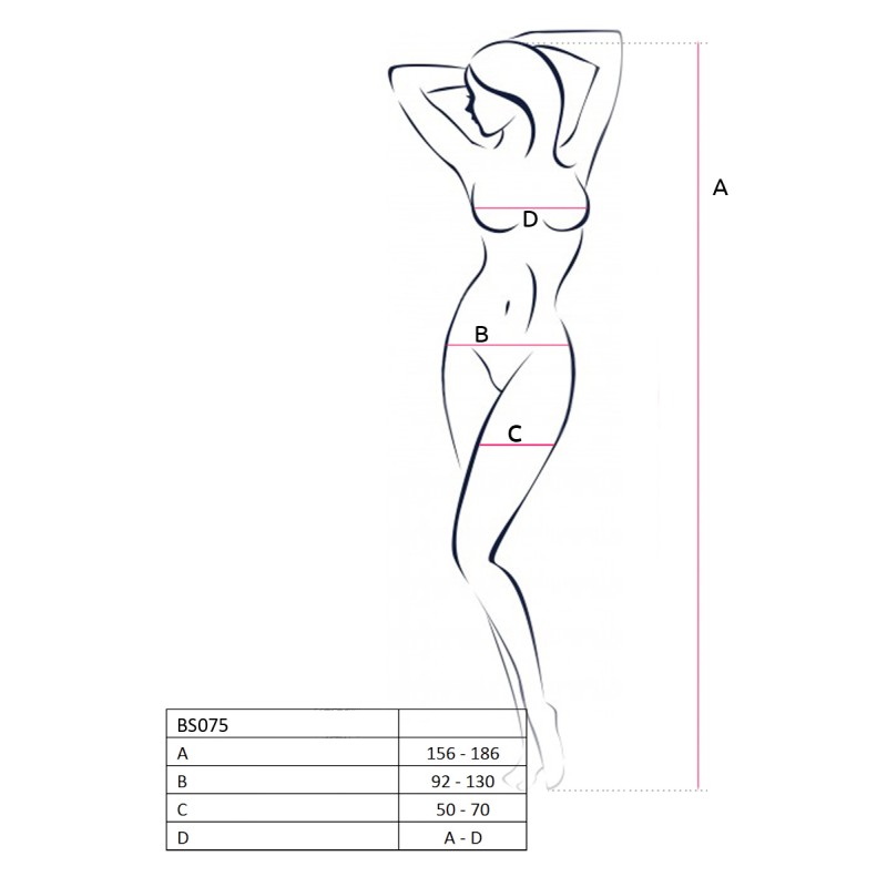 BS075W Bodystocking - Blanc Passion lingerie