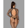 N121 Bodystocking Noir | Féminisation Élégante - Fauxseins.fr