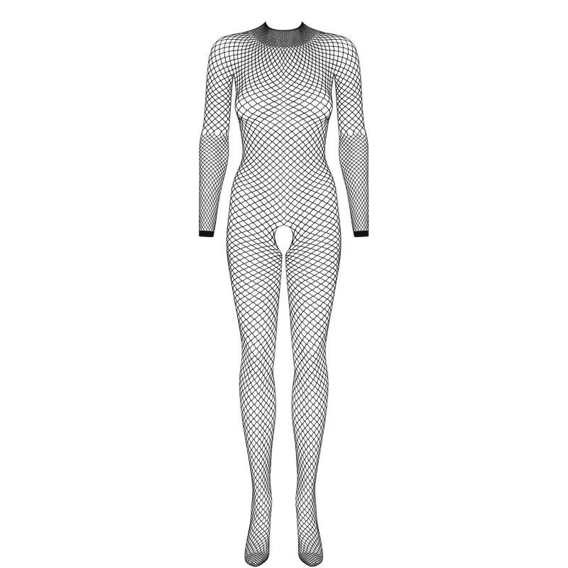 N121 Bodystocking Noir | Féminisation Élégante - Fauxseins.fr