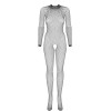N121 Bodystocking Noir | Féminisation Élégante - Fauxseins.fr