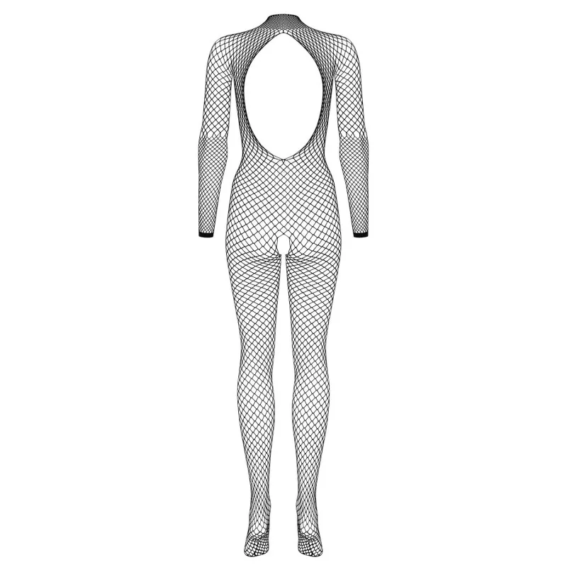 N121 Bodystocking Noir | Féminisation Élégante - Fauxseins.fr