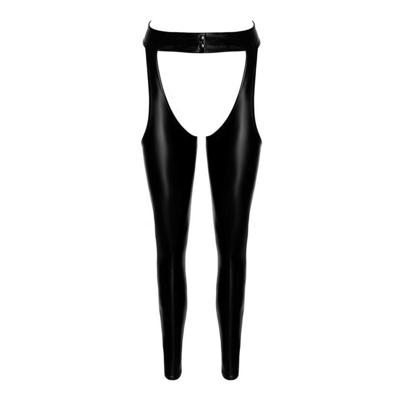 F323 Rebel wetlook chaps Noir HandMade