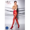 TI007R Collants ouverts 20 DEN - Rouge Passion lingerie
