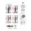 TI007R Collants ouverts 20 DEN - Rouge Passion lingerie