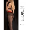 Firelight Collants 20 DEN - Noir et rouge Fiore