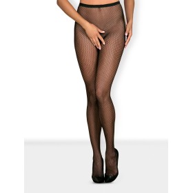 S233 Collants ouverts - Noir Obsessive