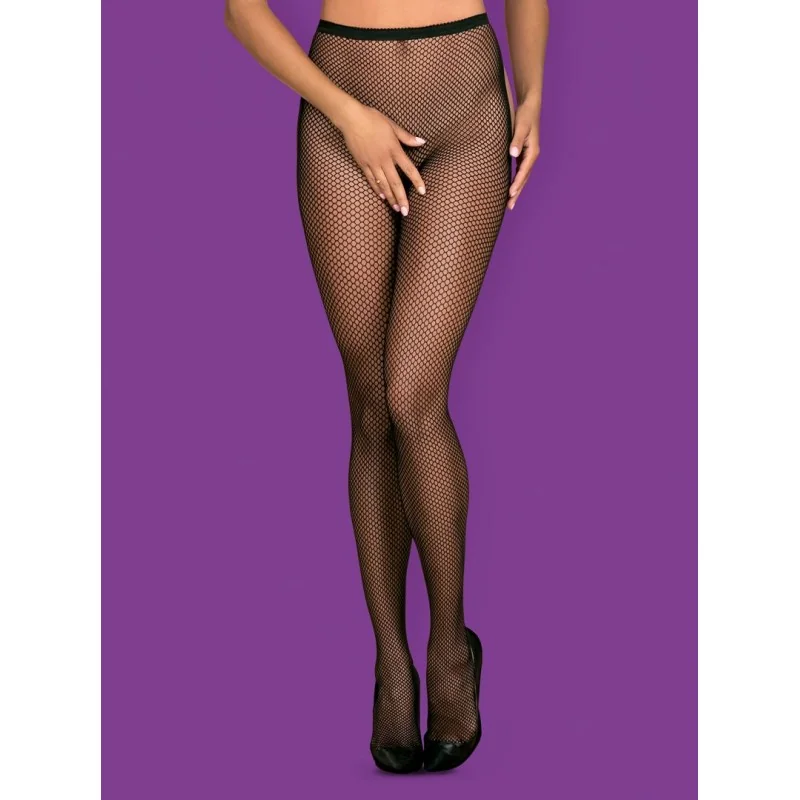 S233 Collants Ouverts Noir – Féminité & Confort | Fauxseins.fr