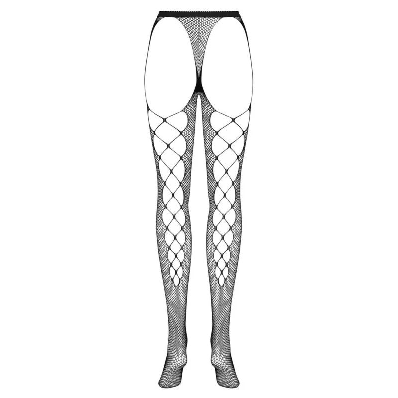 S233 Collants Ouverts Noir – Féminité & Confort | Fauxseins.fr