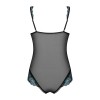 Amanta Body ouvert - Noir et Turquoise Obsessive