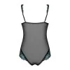 Amanta Body Ouvert Noir et Turquoise | Fauxseins.fr