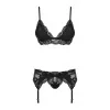 Ensemble Lingerie 3 pièces Noir | Féminisation | Fauxseins.fr