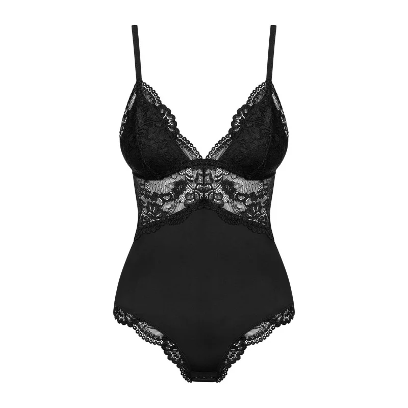 810-TED-1 Body Noir – Body Féminin Élégant | Fauxseins.fr