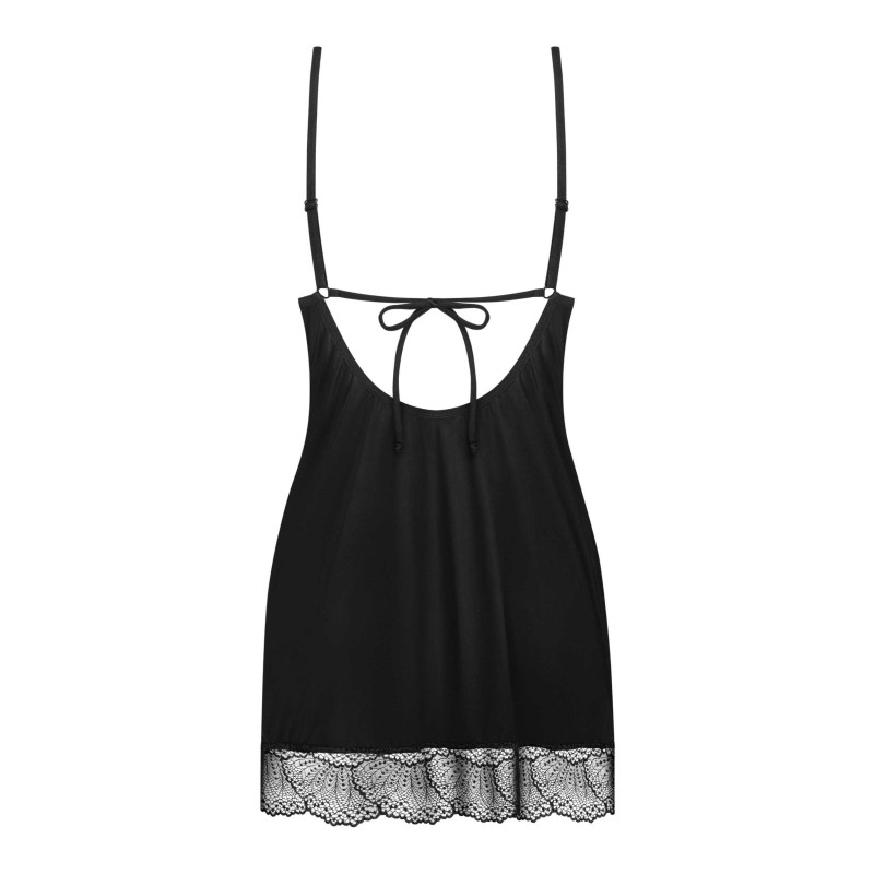 Lobellis nuisette et string - Noirs Obsessive