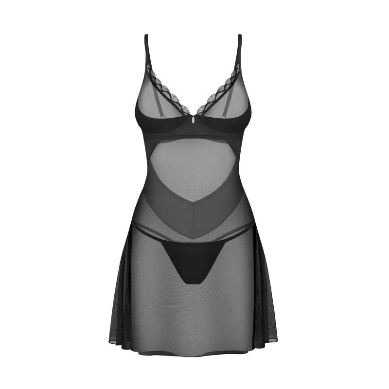 Stelisa Nuisette & String Noirs | Lingerie Féminine | Fauxseins.fr