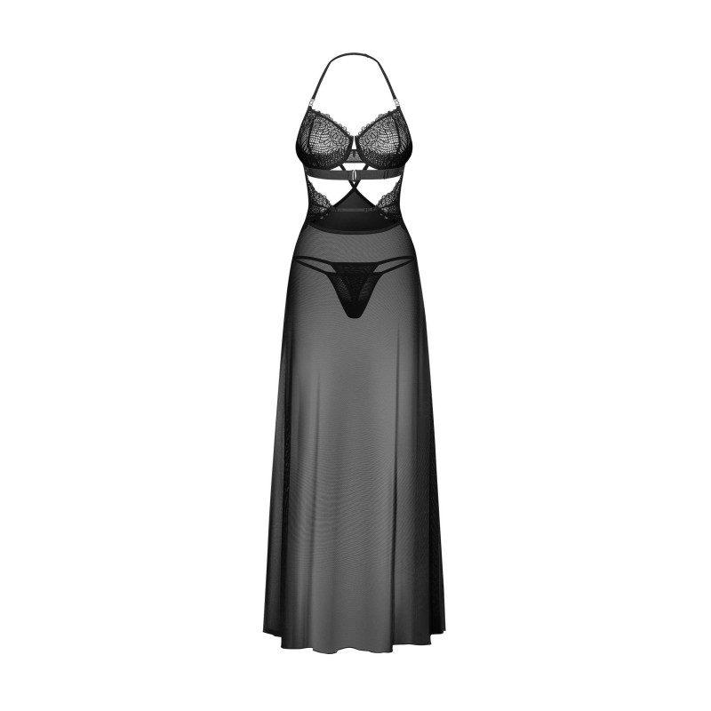 Iliosa nuisette et string - Noirs Obsessive