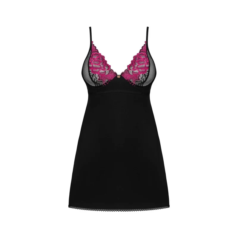 Rosenty Nuisette et String Noire | Lingerie Féminine Élégante