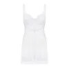 Amor Blanco Nuisette & String Blanc | Fauxseins.fr