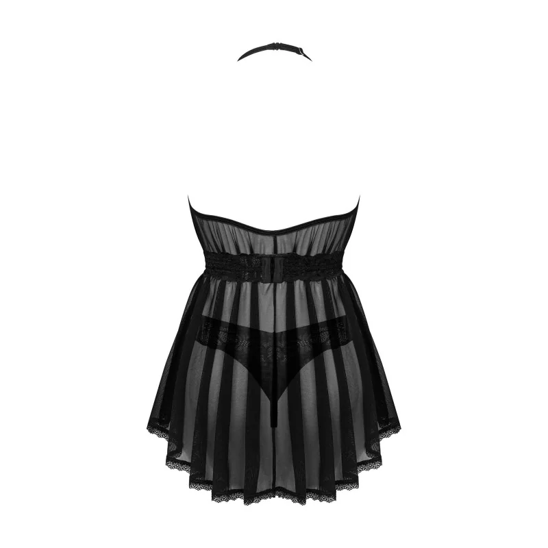 Serafia Nuisette et String Noire | Lingerie Féminisation