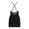 Nuisette et String Noir 828-CHE-1 | Lingerie Féminisation