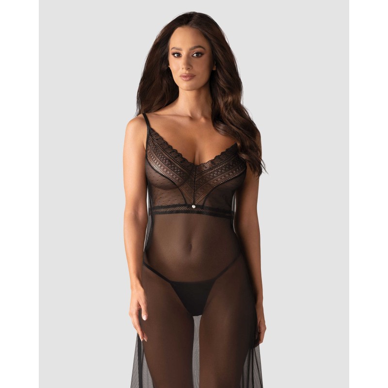 Estiqua nuisette longue noir Obsessive