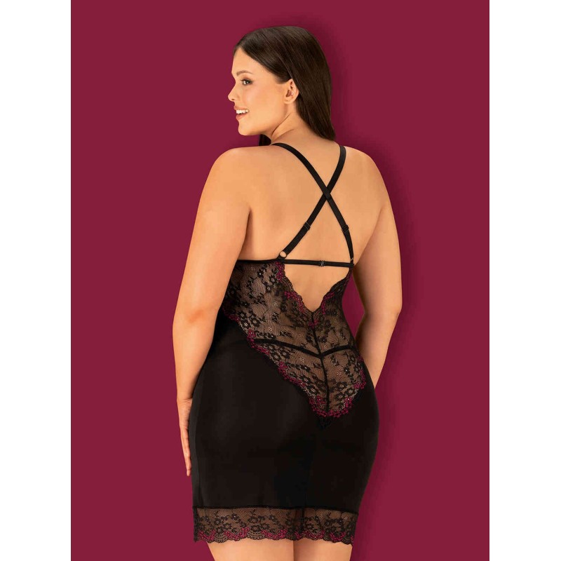 Vanessme Nuisette + string - Noir Obsessive