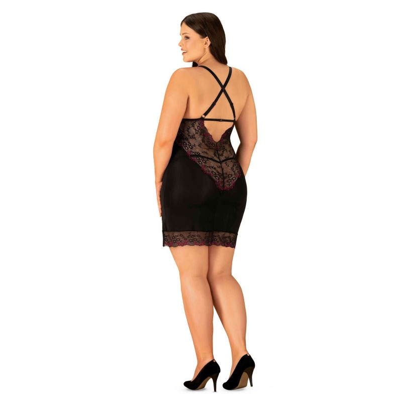 Vanessme Nuisette + string - Noir Obsessive