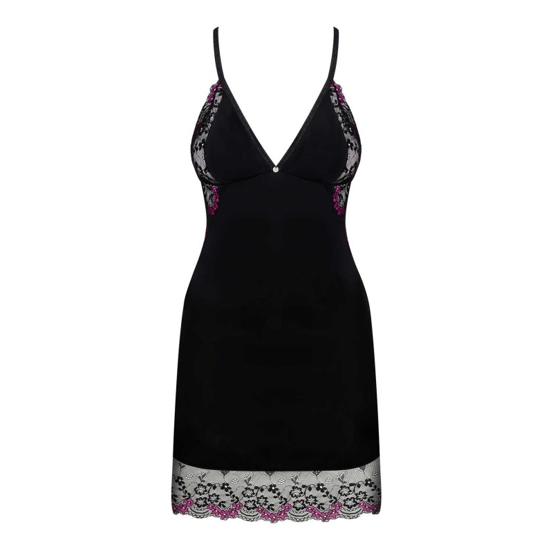 Vanessme Nuisette + string - Noir Obsessive