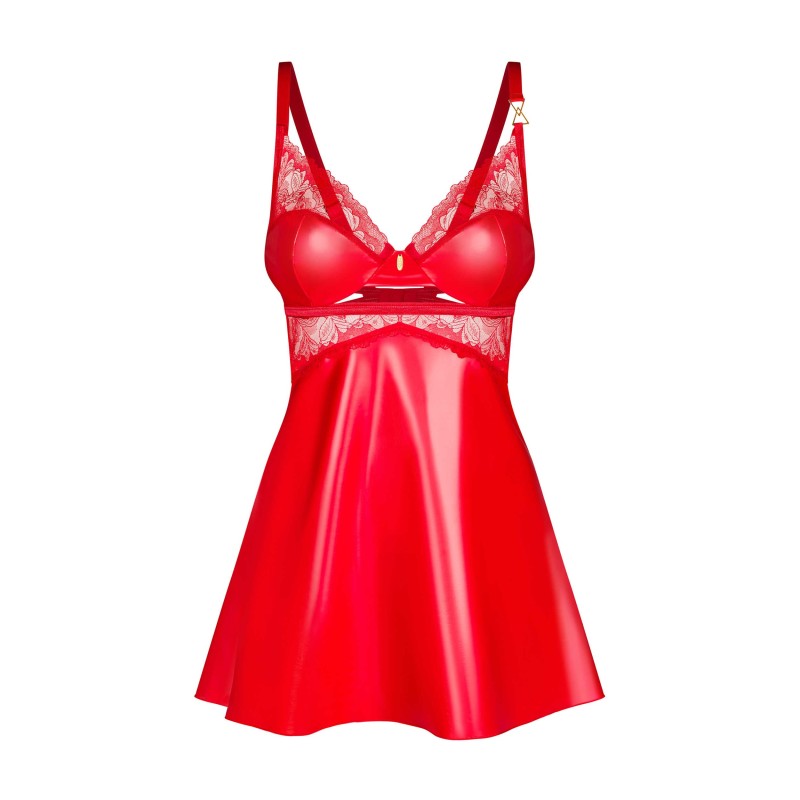 Aliosa nuisette et string - Rouges Obsessive