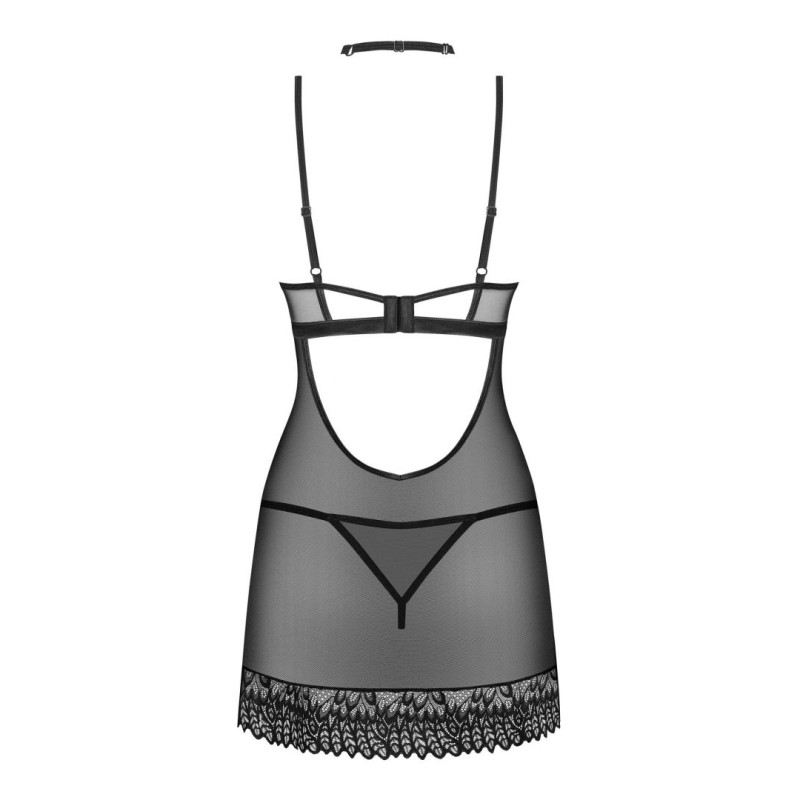 Donarella nuisette et string - Noire NP Obsessive