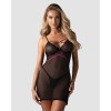Novenes nuisette et string - Noir Obsessive